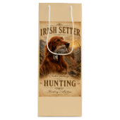Ierse Setter Wijn Cadeautas (Voorkant)