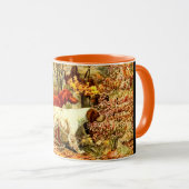 Ierse setterhondenjacht in de herfst mok (Voorkant rechts)