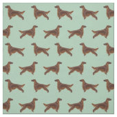 Ierse setterhondenmunt stof (Swatch)