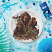 Ierse Setters met fazanten - Passion Hunt Papieren Bordje (Feest)