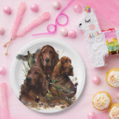 Ierse Setters met fazanten - Passion Hunt Papieren Bordje (Feest)