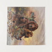 Ierse Setters met fazanten - Passion Hunt Wandkleed (Voorkant (horizontaal))