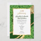 Ierse shamrock 50th bruiloft kaart (Voorkant)