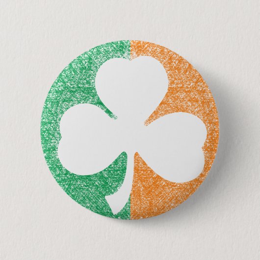 Ierse Shamrock aangepaste knop Ronde Button 5,7 Cm (Voorkant)