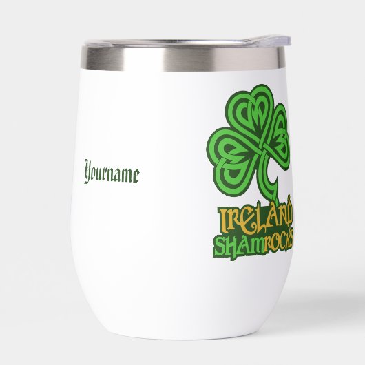 Ierse Shamrock aangepaste naam (Links)