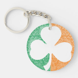 Ierse Shamrock aangepaste sleutelhanger