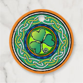 Ierse shamrock bedankjes labels (Voorkant)