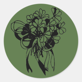 Ierse Shamrock Boeket Groene St. Patrick's Day  Ronde Sticker