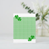 ierse Shamrock Briefkaart (Staand voorkant)