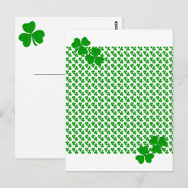 ierse Shamrock Briefkaart
