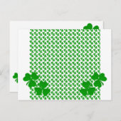 ierse Shamrock Briefkaart (Voorkant / Achterkant)