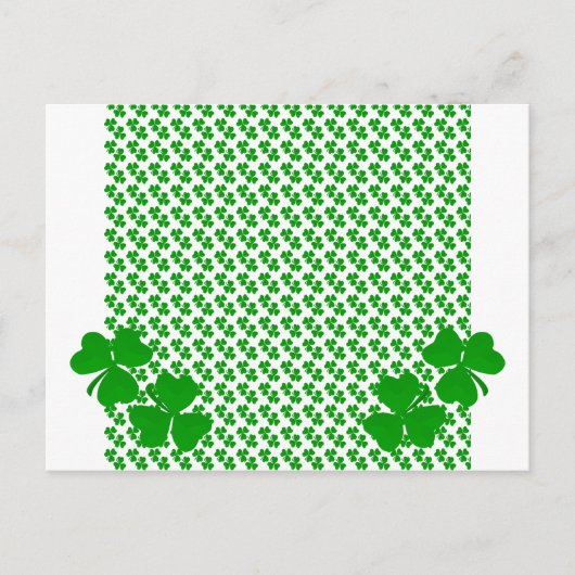 ierse Shamrock Briefkaart (Voorkant)