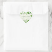 Ierse shamrock bruiloft dank u hart sticker (Tas)