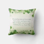 Ierse shamrock bruiloft kussen (Achterkant)