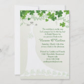 Ierse shamrock, bruiloft Vrijgezellenfeest Invitat Kaart (Voorkant)