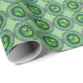 Ierse shamrock cadeaupapier (Rol Hoek)
