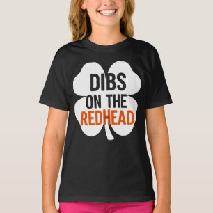 Ierse Shamrock Dibs op de Redhead St. Paddy's T-shirt