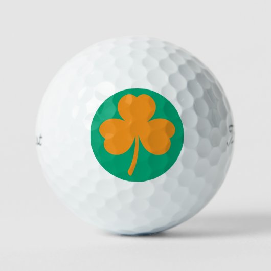 Ierse Shamrock douane Golfballen (Voorkant)