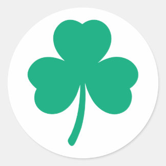 Ierse Shamrock douane Ronde Sticker