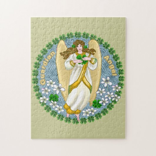 Ierse Shamrock Engel Legpuzzel (Verticaal)
