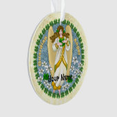 Ierse Shamrock Engel   Ornament (voorkant)