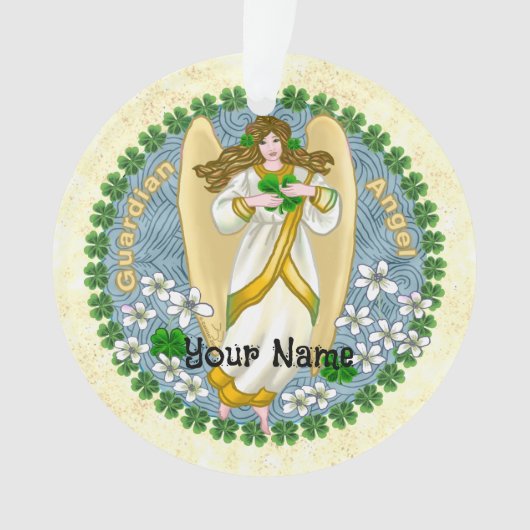 Ierse Shamrock Engel   Ornament (voorkant)