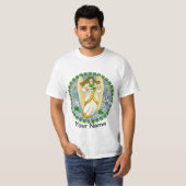 Ierse Shamrock Engel T-shirt (Voorkant volledig)