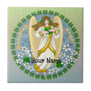 Ierse Shamrock Engel Tegel Tegeltje