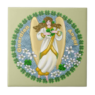 Ierse Shamrock Engel Tegel Tegeltje