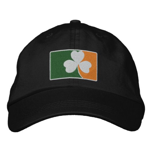 Ierse Shamrock Flag Geborduurde Pet (Voorkant)