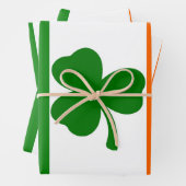 Ierse Shamrock Flag Inpakpapier Vel (In situ)