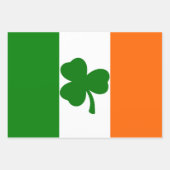Ierse Shamrock Flag Inpakpapier Vel (Voorkant 3)
