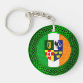 Ierse Shamrock Flag Phone Ring Stand Sleutelhanger (Voorkant)