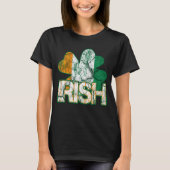 Ierse Shamrock Flag Shirten (verhard) T-shirt (Voorkant)