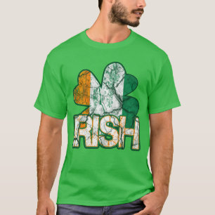 Ierse Shamrock Flag Shirten (verhard) T-shirt