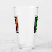 Ierse Shamrock Flag Stripe Glas (Links)