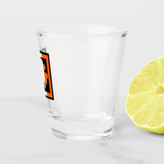 Ierse Shamrock Flag Stripe Shot Glas (Rechts)