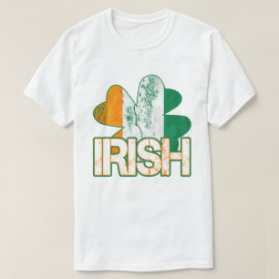 Ierse Shamrock Flag T-Shirts (nood)
