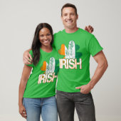Ierse Shamrock Flag T-Shirts (nood) (Unisex)