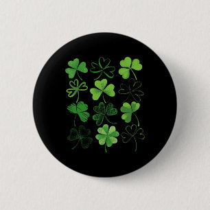 Ierse Shamrock Gelukkige St. Patrick's Dag Ga Gelu Ronde Button 5,7 Cm