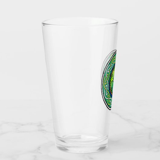 Ierse shamrock glas (Rechts)