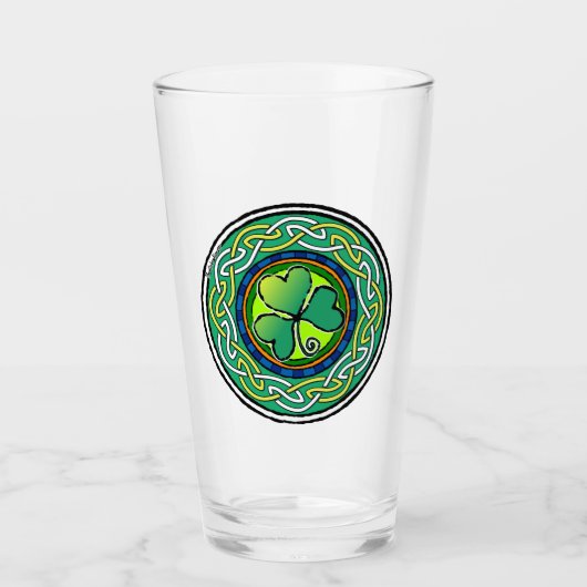 Ierse shamrock glas (Voorkant)