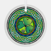 Ierse shamrock glas ornament (Achterkant)