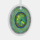 Ierse shamrock glas ornament (Voorkant Rechts)