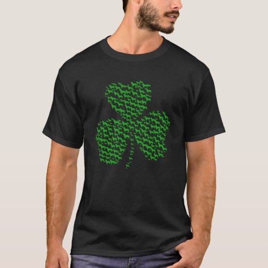 Ierse Shamrock Golden Retrevie Moeder Pap Hond T-shirt (Voorkant)