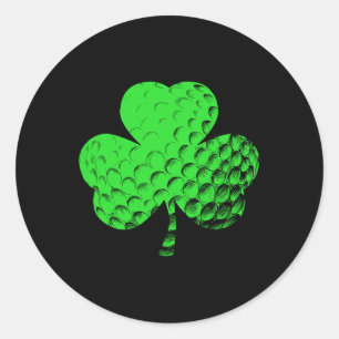 Ierse Shamrock Golf Golfen St. Patrick's Day Ronde Sticker