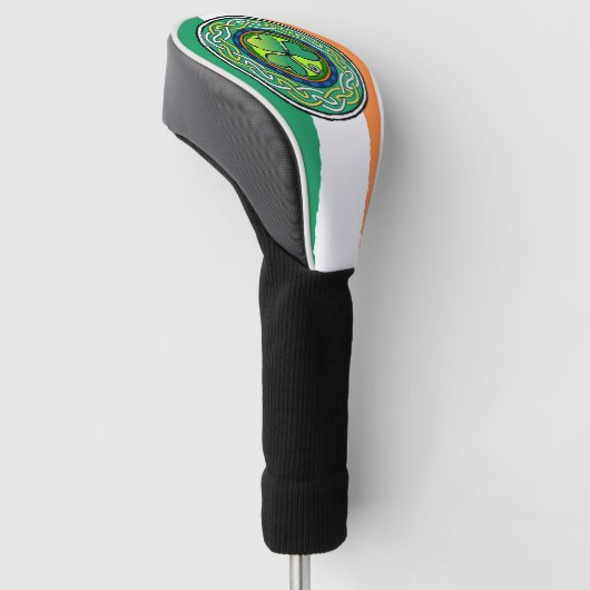 Ierse shamrock golfheadcover (Schuin)