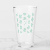Ierse Shamrock Green Clover Pattern-programma's Glas (Achterkant)