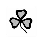 Ierse shamrock, groene shamrock, Ierse klaver Rubberstempel (Afrduk)