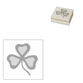 Ierse shamrock, groene shamrock, Ierse klaver Rubberstempel (Gestempeld)